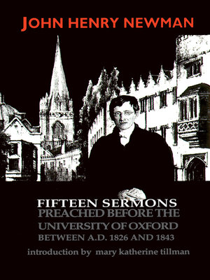 cover image of Fifteen Sermons Preached before the University of Oxford Between A.D. 1826 and 1843